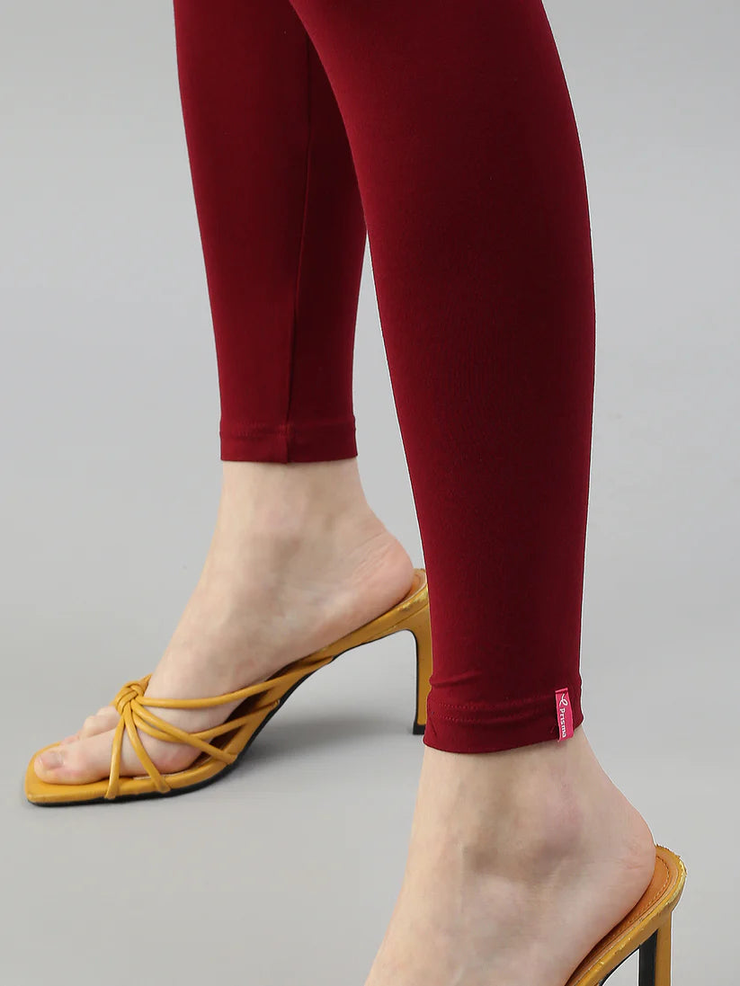 Ankle Leggings-Frenchwine