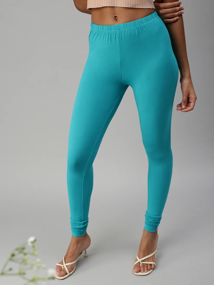 Churidar Leggings-Turquoise