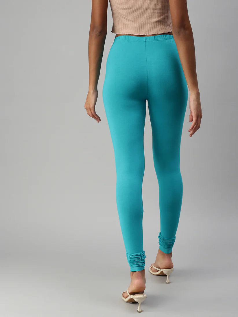 Churidar Leggings-Turquoise