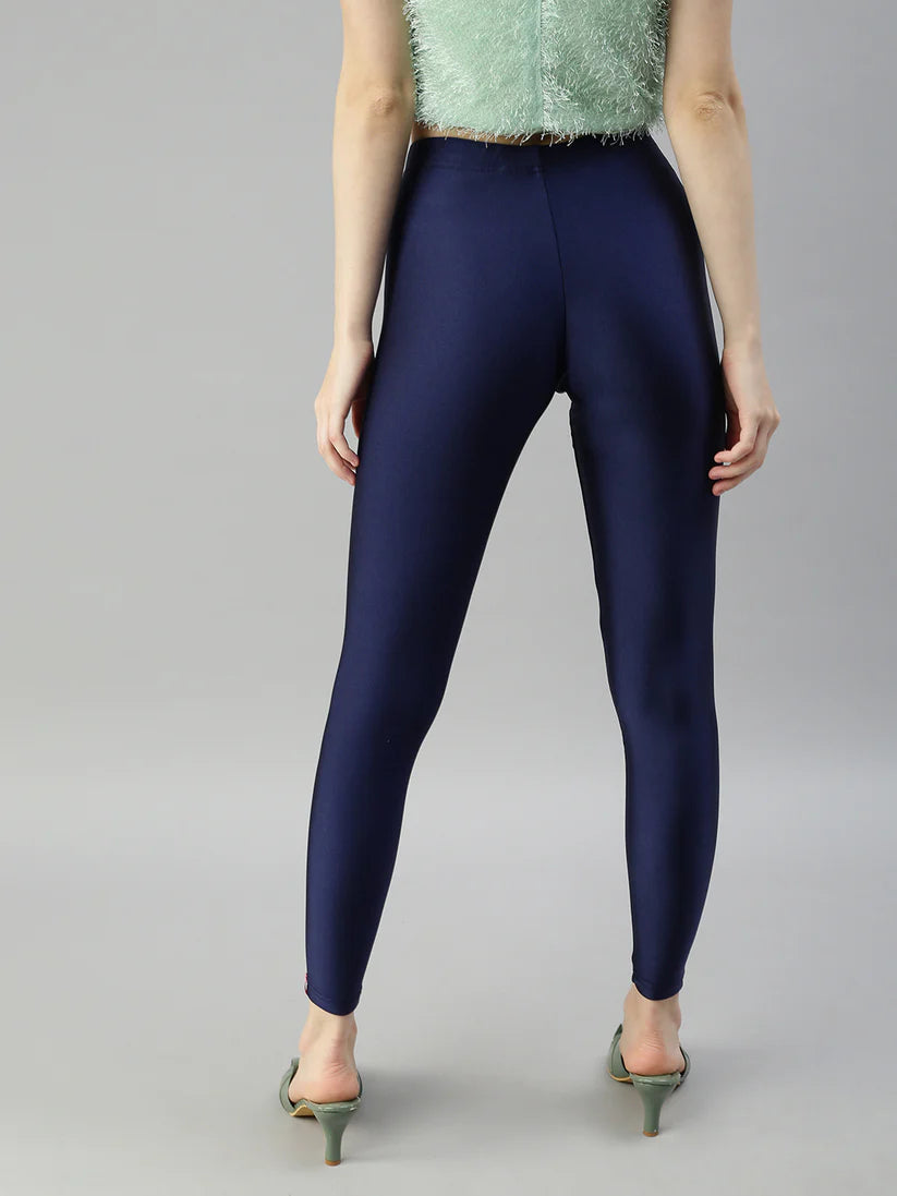 Shimmer Leggings-Navy