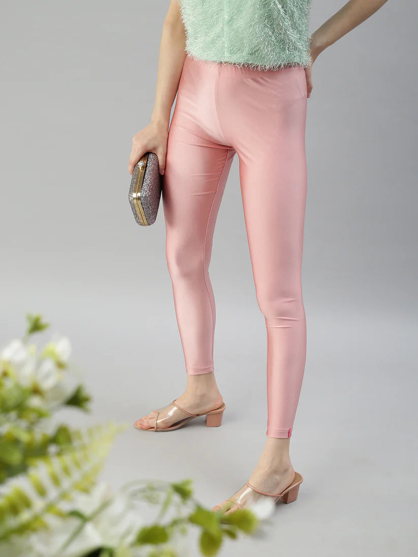 Shimmer Leggings-Rose Gold