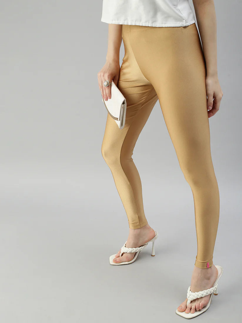 Shimmer Leggings-Super Gold