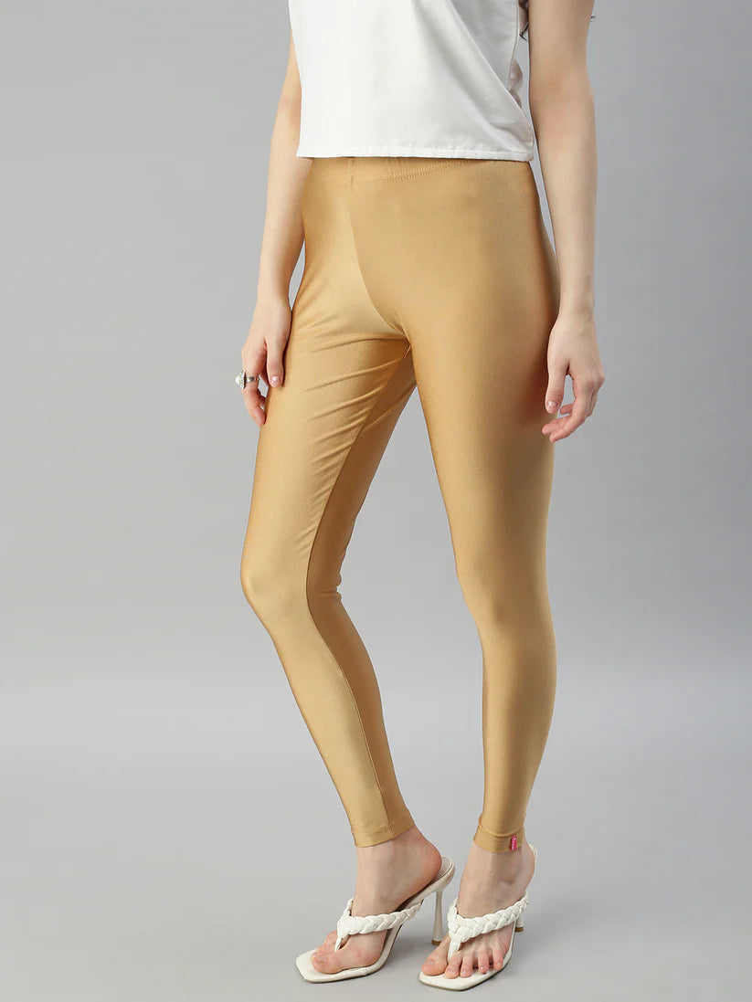 Shimmer Leggings-Super Gold